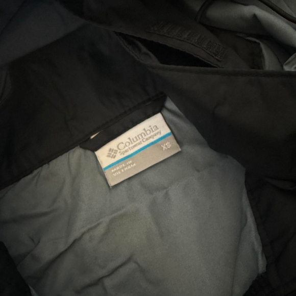 Black Columbia Sportswear Lightweight Switchback Hooded Windbreaker Jacket - Picture 6 of 7